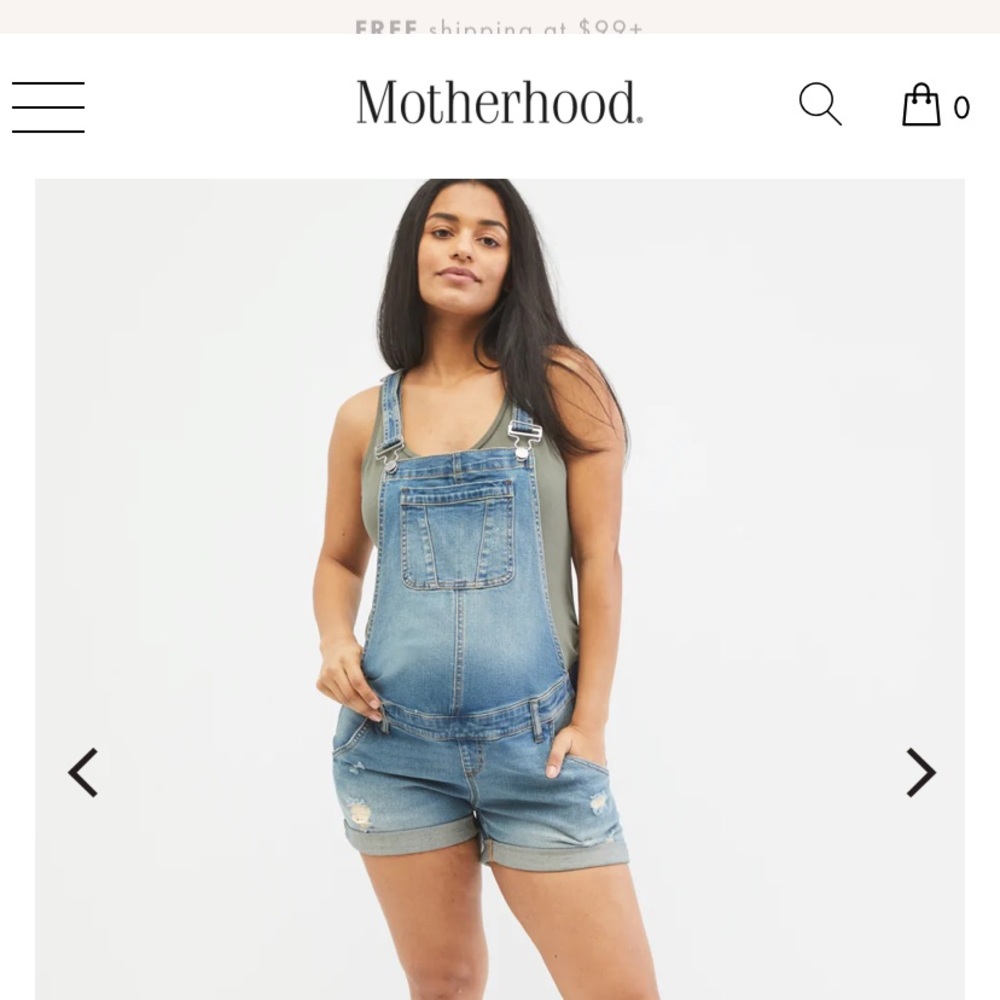 Indigo blue (from motherhood maternity) shortalls
